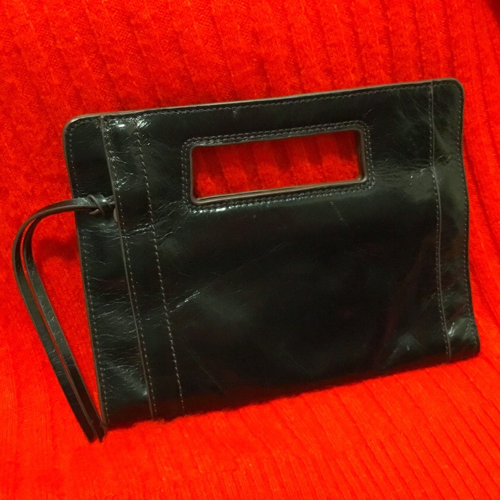 HOBO Leather Wallet Black